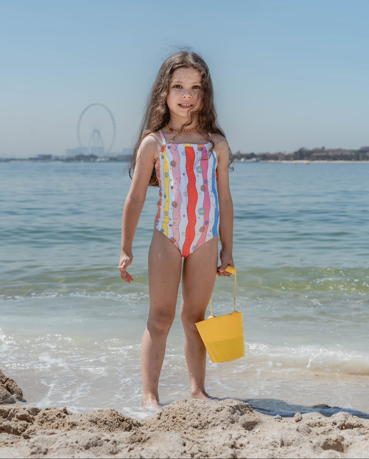 Rainbow Waves one-piece Swimsuit