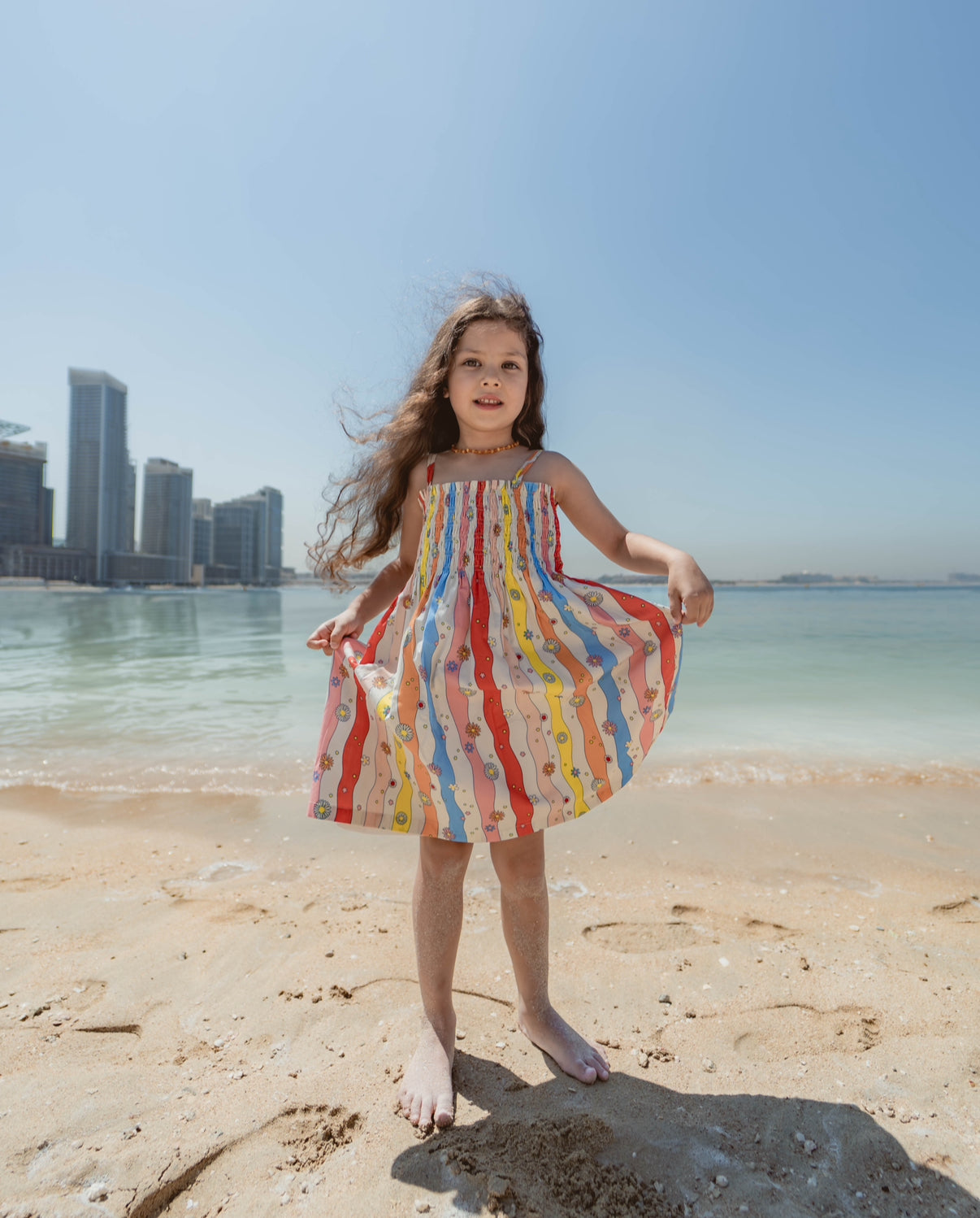 Rainbow Waves Dress