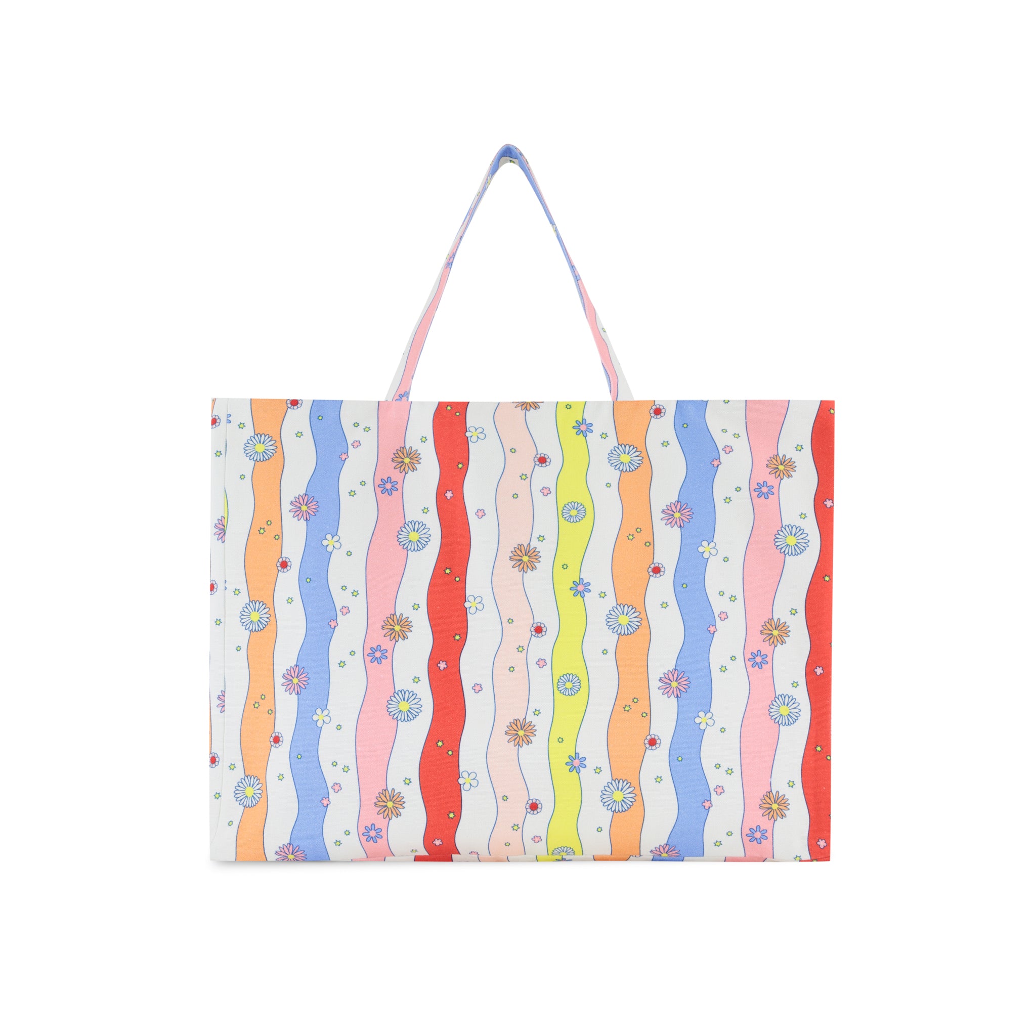 Rainbow Waves Tote Bag
