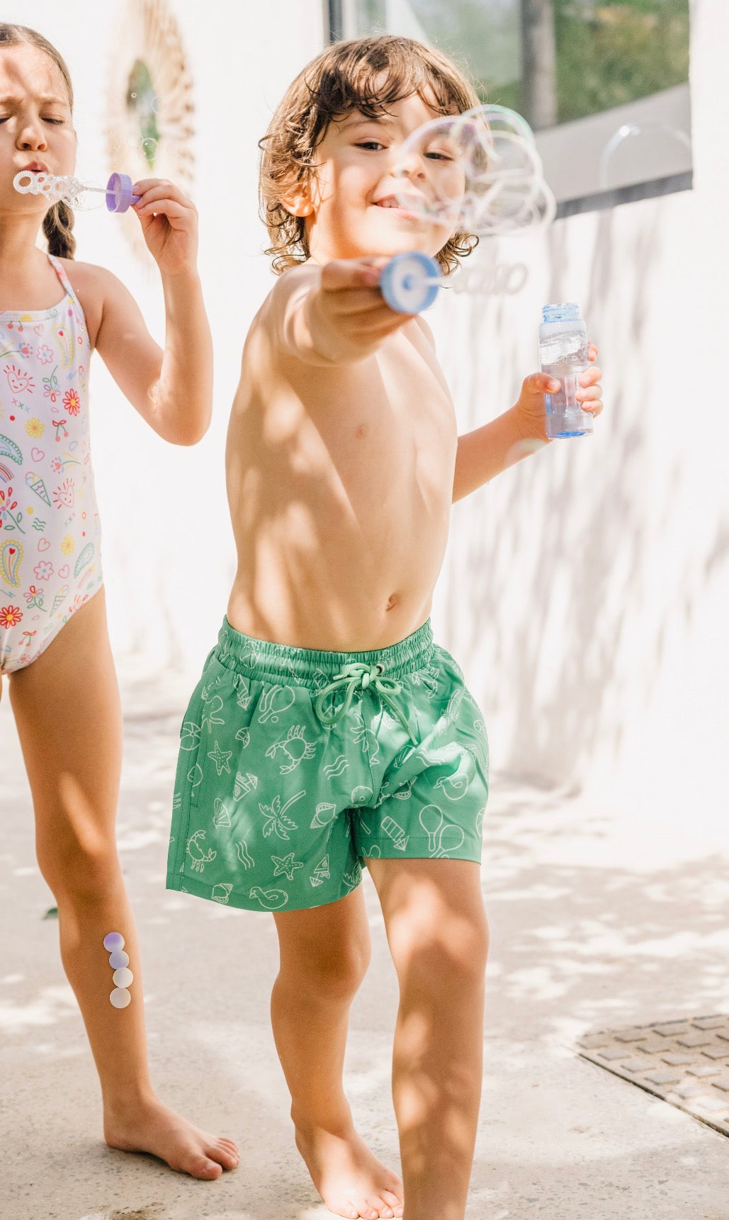 Green Boys Swimsuit